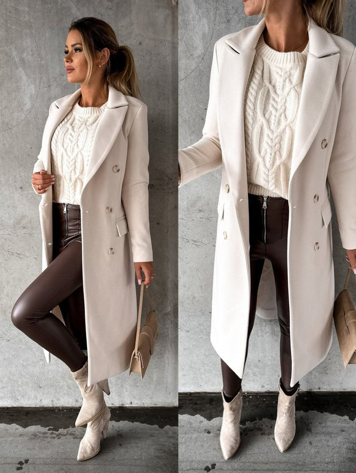 Women's winter jacket in apricot - product photo 1