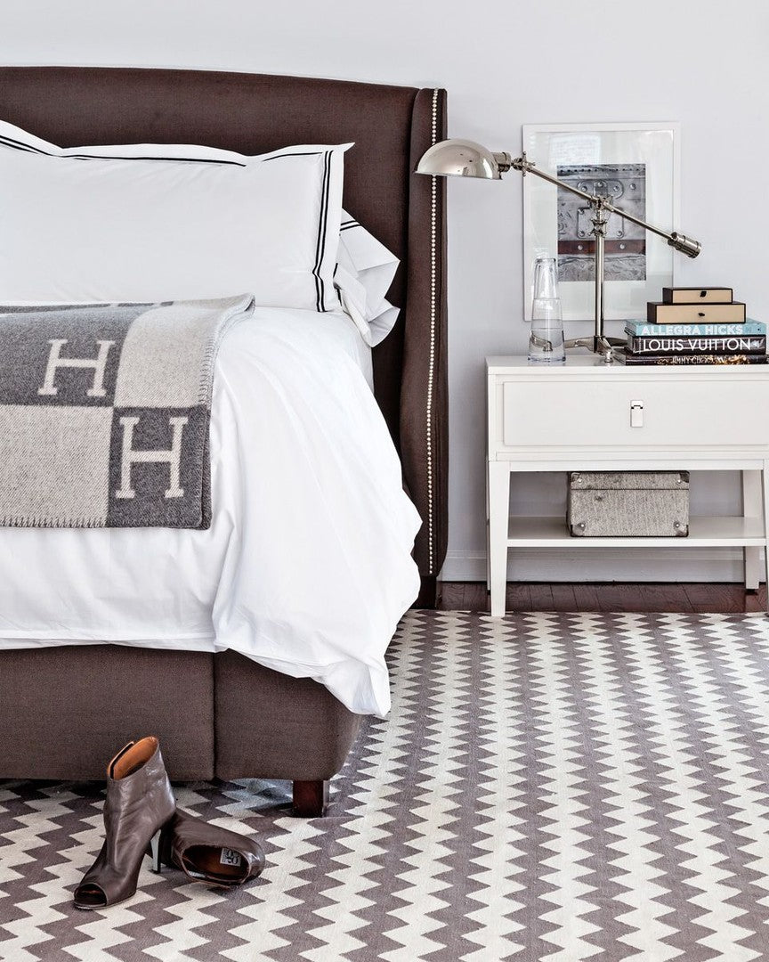 Wool and cashmere blend check blanket - product photo 11