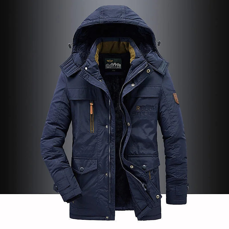 Logan | Heavy-Duty Insulated Hooded Winter Jacket For Men