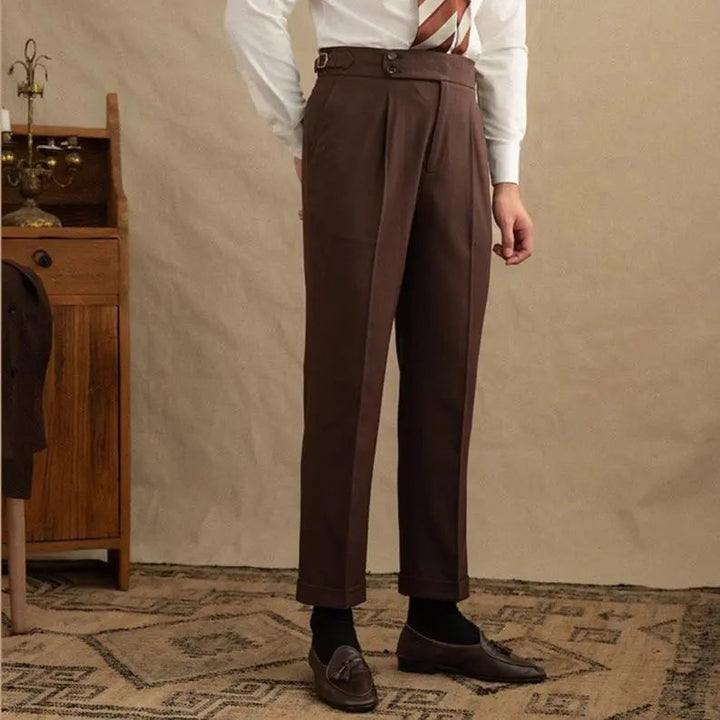 Henry | Men’s Tailored Two-Piece Suit With Double-Breasted Jacket And Peak Lapels